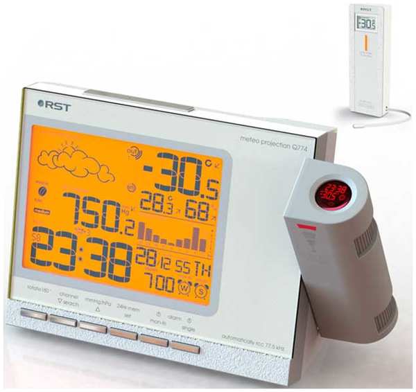 Проекционные часы с измерением температуры RST 32774 27920408