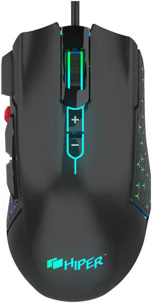 Игровая мышь Hiper GMUS-3000 DRAKKAR чёрная (USB, 8 кнопок, 10000 dpi, PMW3327, RGB подсветка, регулировка веса) GMUS-3000 DRAKKAR чёрная (USB 8 кнопок 10000 dpi PMW3327 RGB подсветка регулировка веса) 27939681