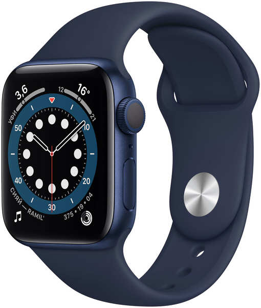 Умные часы Apple Watch Series 6 40mm (MG143RU/A) Blue Aluminium Case with Deep Navy Sport Band 27965161
