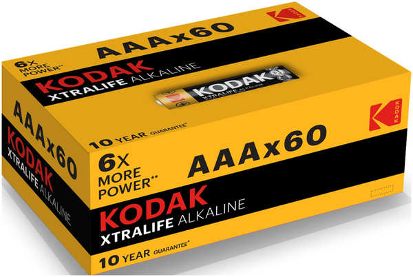 Батарейка Kodak LR03-60 (4S) colour box XTRALIFE 30414938-RU1 27985643