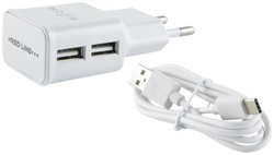 СЗУ Red Line 2 USB (модель NT-2A), 2.1A и кабель Type-C, белый 2 USB (модель NT-2A) 2.1A и кабель Type-C белый