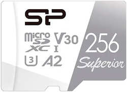 Карта памяти Silicon Power microSDXC 256Gb Class10 SP256GBSTXDA2V20SP Superior adapter