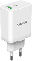 Сетевой адаптер для быстрой зарядки Canyon H-20W-03 Type-C 20W Power Delivery QC 30 18W