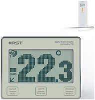 Термометр с радиодатчиком RST dot matrix 780 RST02780 шампань