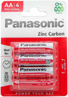 Батарейки Panasonic R6 Zinc Carbon BL4 4шт