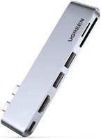 USB-концентратор для MacBook (хаб) Ugreen 3 x USB 3.0, SD / TF, Thunder Bolt 3 (60560) 3 x USB 3.0 SD / TF Thunder Bolt 3 (60560)