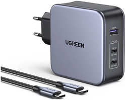 СЗУ Ugreen NEXODE, USB A + 2 USB C, 140W, GAN + кабель USB-C 2 м (90549) NEXODE USB A + 2 USB C 140W GAN + кабель USB-C 2 м (90549)