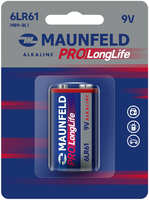 Батарейка Maunfeld PRO Long Life Alkaline 9V (6LR61) MB9-BL1, блистер 1 шт