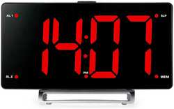 Радиобудильник Hyundai H-RCL246 черный LCD подсв:красная часы:цифровые FM Радиобудильник Hyundai H-RCL246 черный LCD подсв:красная часы:цифровые FM