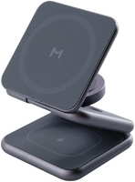 Складное беспроводное зарядное устройство Magssory 3 в 1, для iPhone, AirPods и Apple Watch, с магнитами, совместимое с MagSafe (WCH003 полночь) Складное беспроводное зарядное устройство Magssory 3 в 1, для iPhone, AirPods и Apple Watch, с магнитами, совм