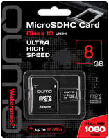 Карта памяти QUMO MicroSDHC 8GB Class 10 UHS I