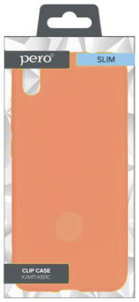 Чехол клип-кейс PERO LIQUID SILICONE для Apple iPhone XS Max коралловый
