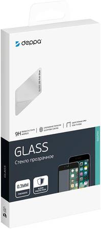 Защитное стекло 3D Deppa Full Glue для Xiaomi Mi 9 SE (2019) 0.3 мм черная рамка 62577