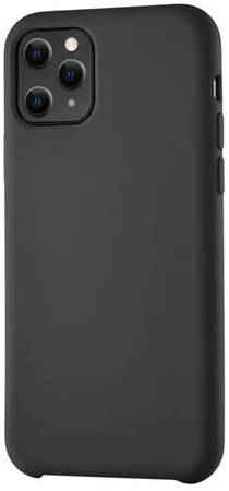 Силиконовый чехол BoraSCO Soft Touch с микрофиброй для IPhone 11 Pro Max черный