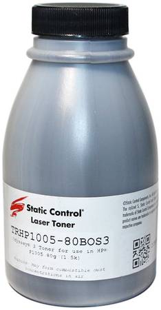 Тонер Static Control TRHP1005-80BOS3 для HP (фл. 80г)