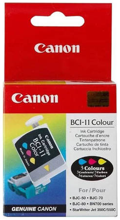 Набор картриджей Canon BCI-11 (0958A002) Сolor, 3 картриджа