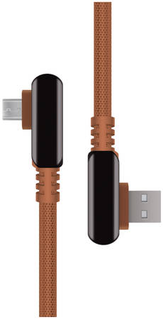 Кабель Rombica Digital Electron M Brown USB - micro USB нейлоновая оплетка 1.2м коричневый 29760027