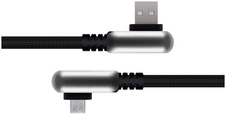 Кабель Rombica Digital Electron M Black USB - micro USB нейлоновая оплетка 1.2м черный 29760190