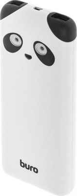 Мобильный аккумулятор Buro RA-10000PD-WT Panda Li-Pol 10000mAh 2.1A белый 2xUSB