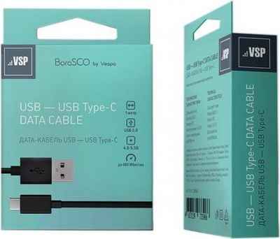 VSP (BoraSCO) Дата-кабель BoraSCO (VSP) USB A 2.0 - Type-C 1м