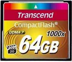 Карта памяти CompactFlash Card 64GB 1000X Transcend