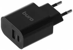 Сетевое зарядное устройство Buro BUWD1 3A PD+QC универсальное (BUWD18P110BK)