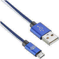 Кабель Digma USB A (m) micro USB B (m) 2м синий