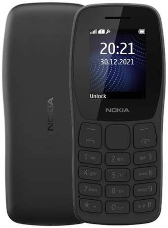 Кнопочный телефон Nokia 105 TA-1428 Dual SIM EAC Charcoal 31005853