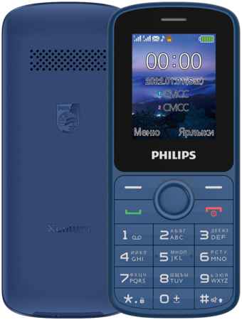 Кнопочный телефон Philips Xenium E2101 Blue 31112743