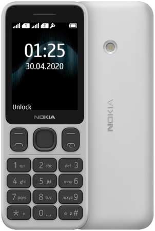 Кнопочный телефон Nokia 125 Dual SIM TA-1253 White 31669226