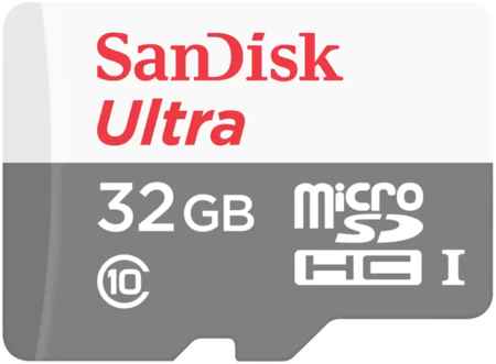 Карта памяти SanDisk Ultra microSDHC UHS-I 32GB Class 10 SDSQUNR-032G-GN3MA с адаптером 31695147