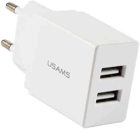 Зарядное устройство Usams T24 2xUSB White 31695182