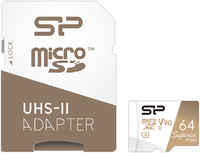 Карта памяти Silicon Power Superior Pro KA2 microSDXC UHS-II Class 10 64GB с адаптером