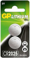 Элемент питания GP Lithium CR2025 / DL2025 3V (2 шт)