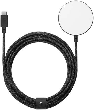 Беспроводное зарядное устройство с нейлоновой оплёткой и ремешком Native Union MagSafe Snap Magnetic Wireless Charger 3364070