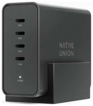 Многопортовое сетевое зарядное устройство Native Union мощностью 140 Вт (GaN) 3366774
