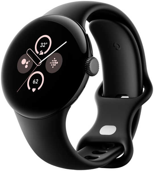 Умные часы Google Pixel Watch 2, Wi-Fi, «матовый чёрный» корпус, ремешок цвета «чёрный обсидиан» 3367614