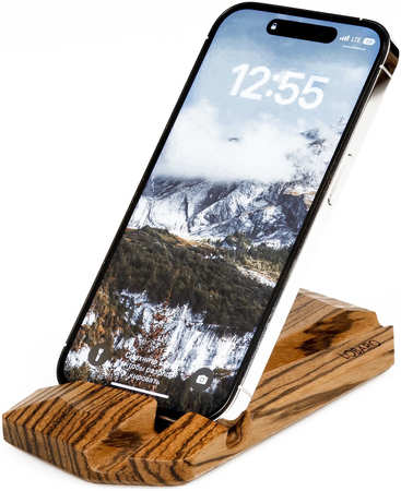 Деревянная подставка Lobaro «Зебрано» для iPhone