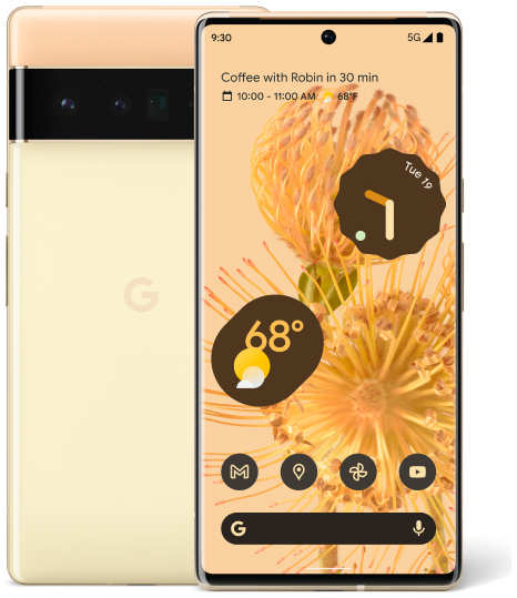 Смартфон Google Pixel 6 Pro 256 ГБ («Умеренно солнечный» | Sorta Sunny) (версия Global) 3380826