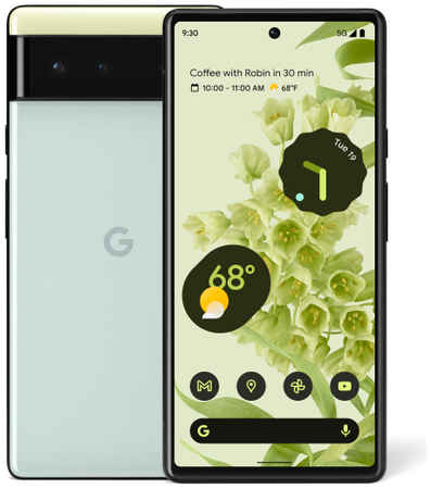Смартфон Google Pixel 6 256 ГБ («Морская пена» | Sorta Seafoam) (версия Global)
