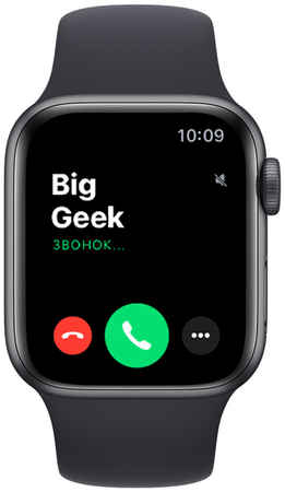 Часы Apple Watch SE, 40 мм, алюминий цвета «серый космос», спортивный ремешок цвета «тёмная ночь» (2020) 3381225