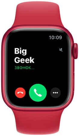 Apple Watch Series 8, 45 мм, из алюминия цвета (PRODUCT)RED, спортивный ремешок 3383024
