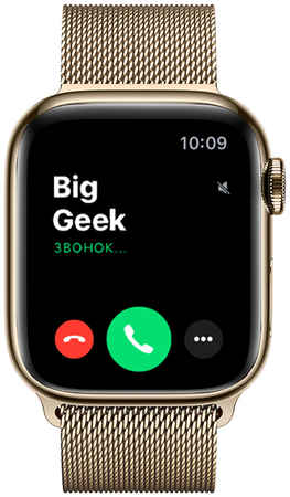Часы Apple Watch Series 8, 41 мм, сталь золотого цвета, миланский сетчатый браслет 3383029