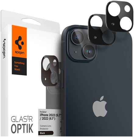 Защитное стекло для камеры Spigen GLAS.tR Optik для iPhone 14 и 14 Plus