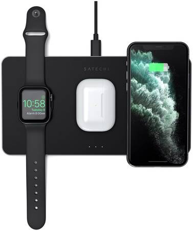 Зарядная станция с поддержкой MagSafe Satechi для iPhone, Apple Watch и AirPods Pro