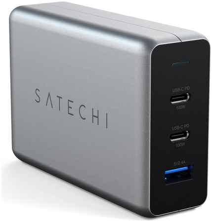 Многопортовое сетевое зарядное устройство Satechi мощностью 100 Вт (GaN) 3387199
