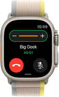 Apple Watch Ultra, 49 мм, корпус из титана, ремешок Trail цвета «жёлтый / бежевый»