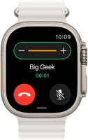 Часы Apple Watch Ultra, 49 мм, титан, ремешок Ocean белого цвета