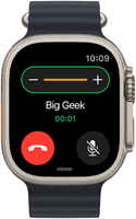 Часы Apple Watch Ultra, 49 мм, титан, ремешок Ocean цвета «тёмная ночь»