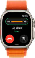 Часы Apple Watch Ultra, 49 мм, титан, ремешок Alpine оранжевого цвета